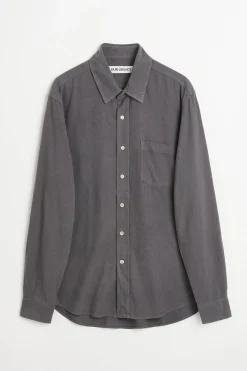 Anthracite Grey Silk Noil
