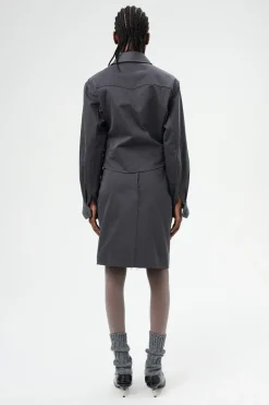 Ash Black Seventies Sateen