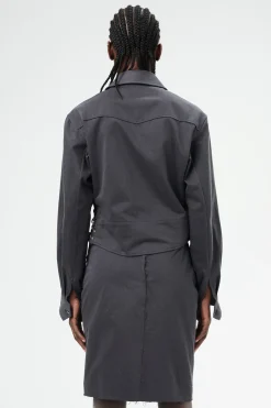 Ash Black Seventies Sateen
