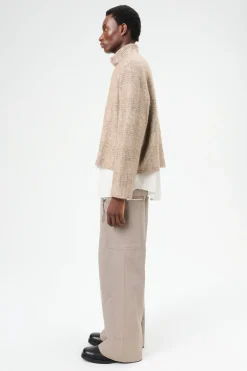Beige Hound Check