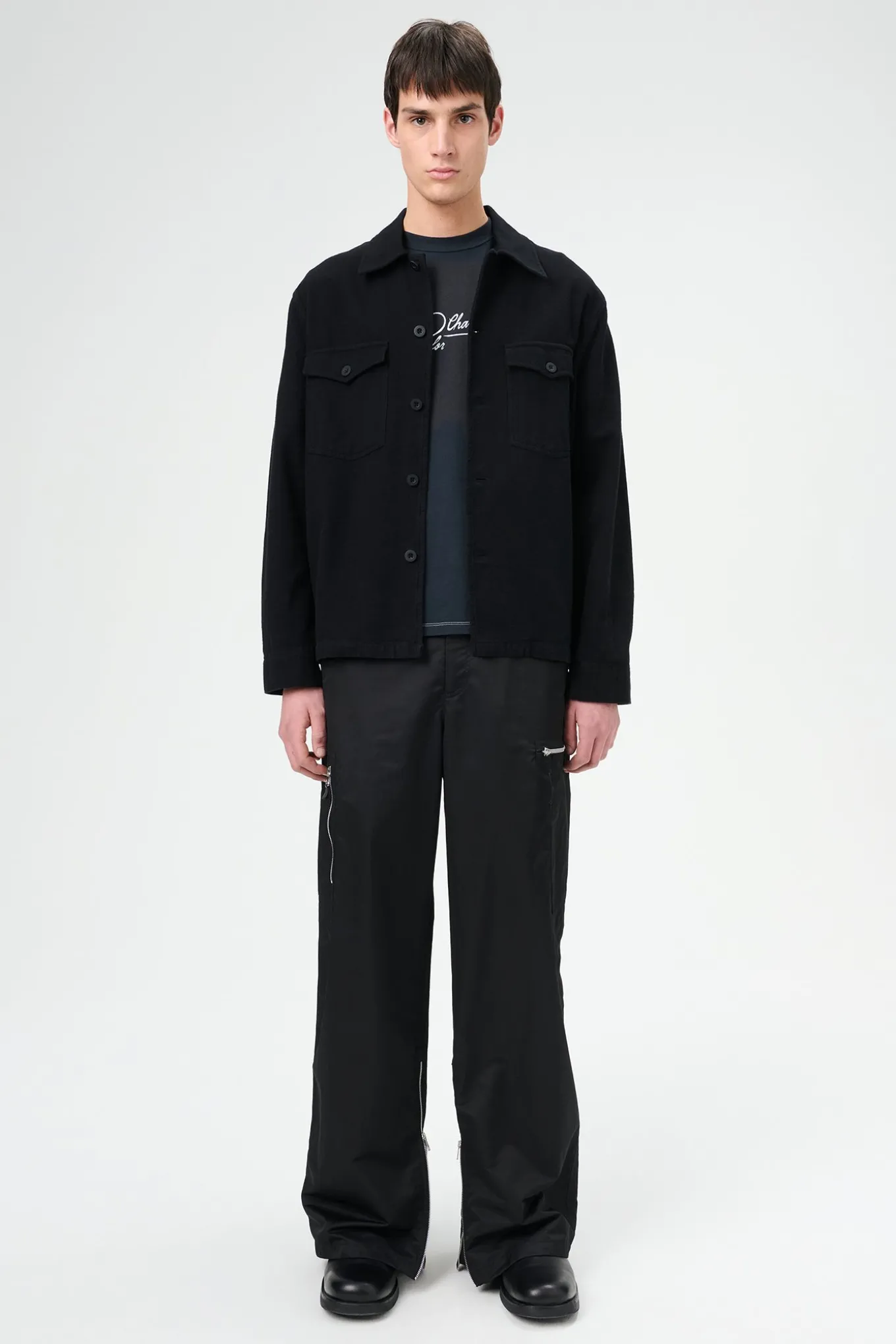 Black Brushed Cotton