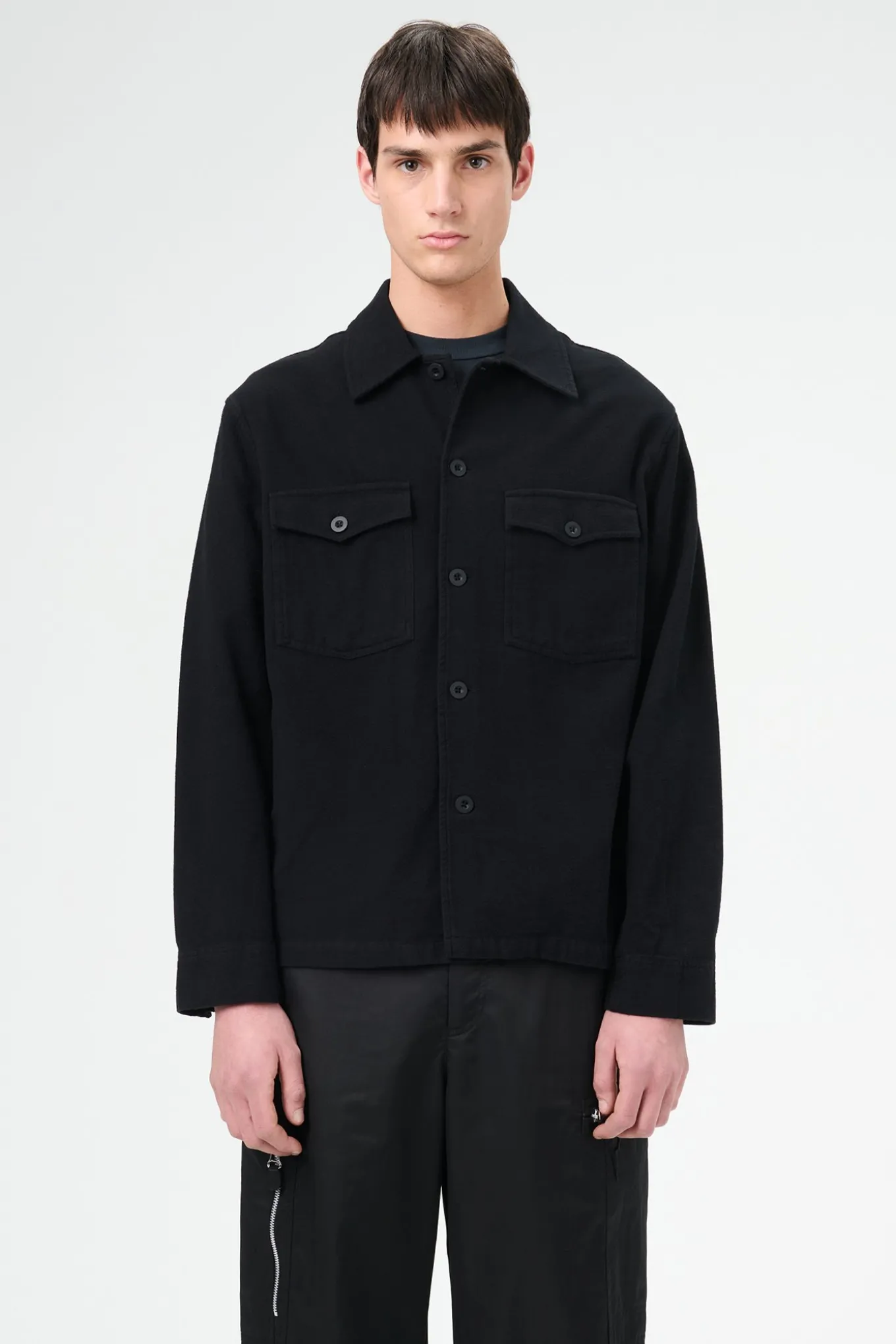 Black Brushed Cotton