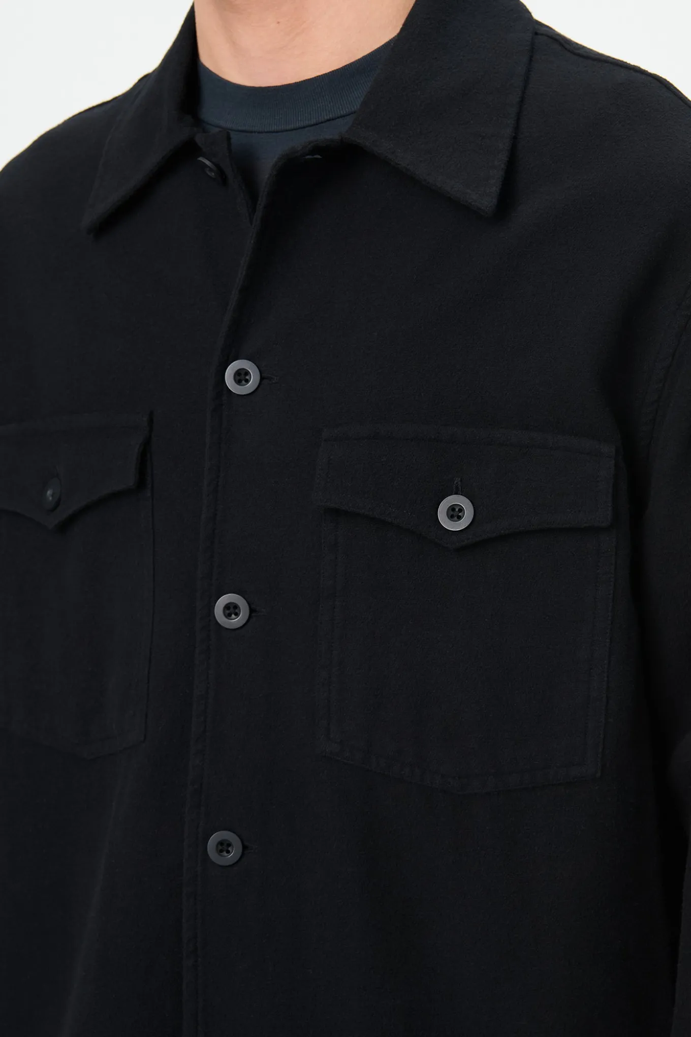 Black Brushed Cotton
