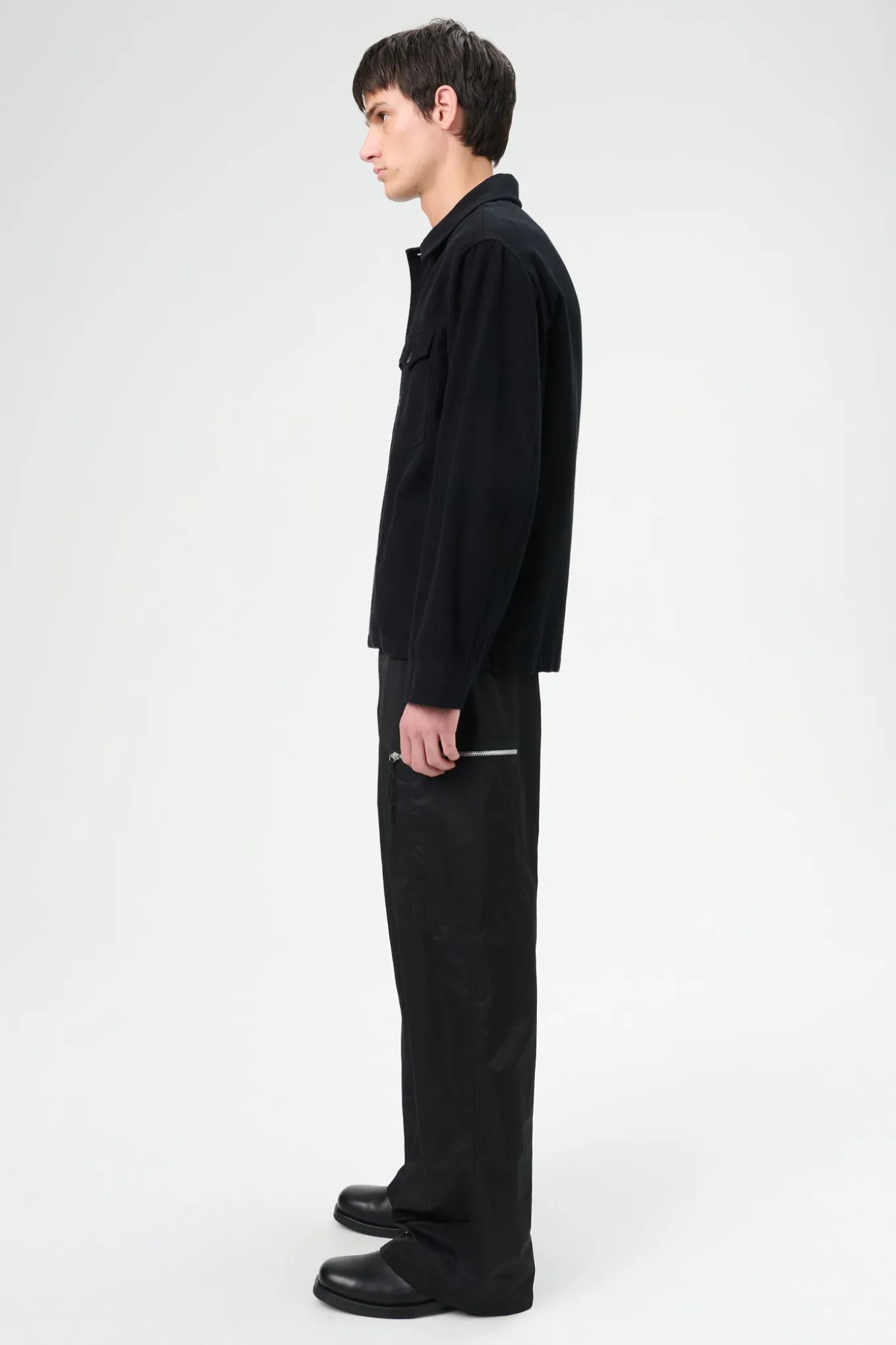 Black Brushed Cotton