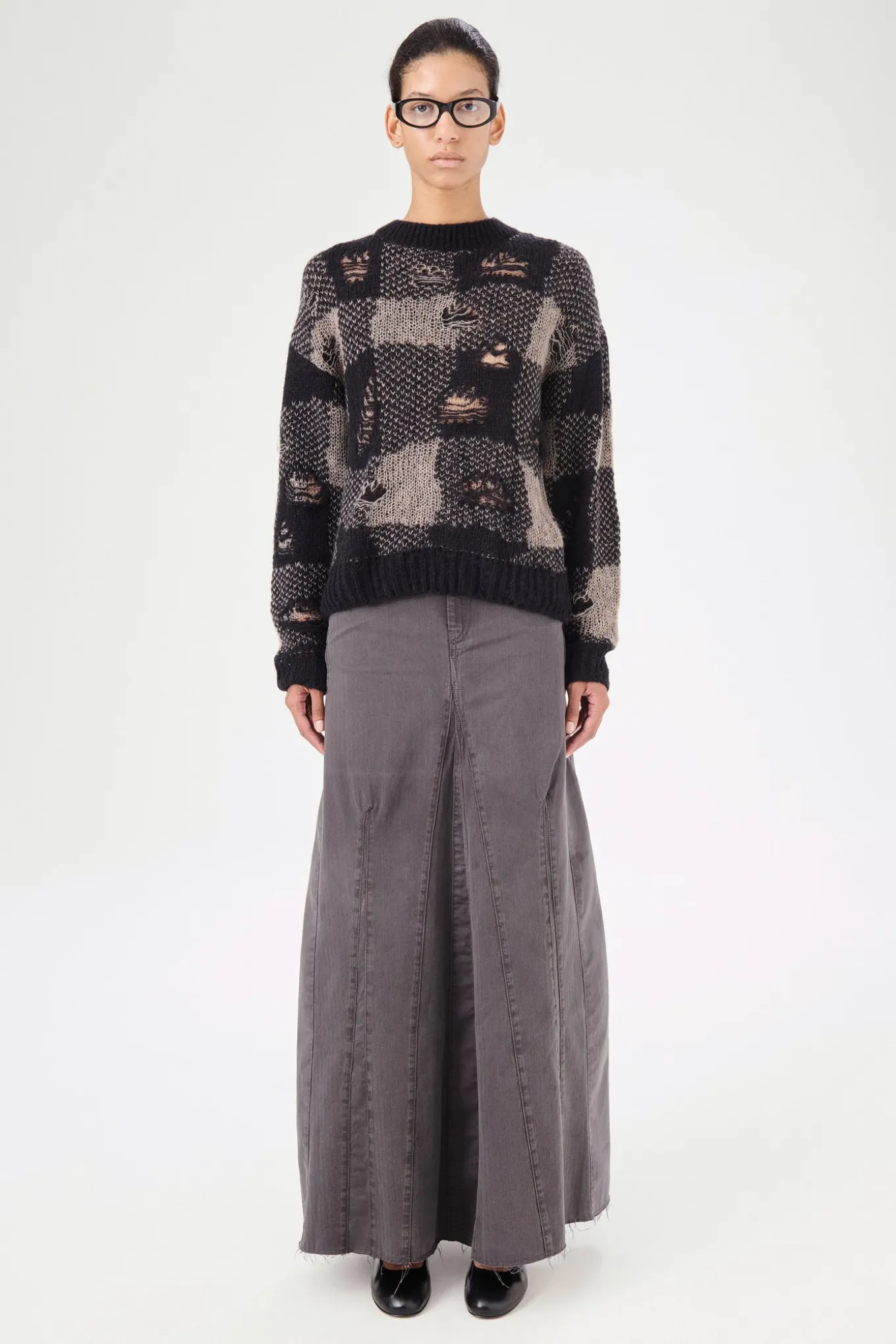 Black Destructive Gingham
