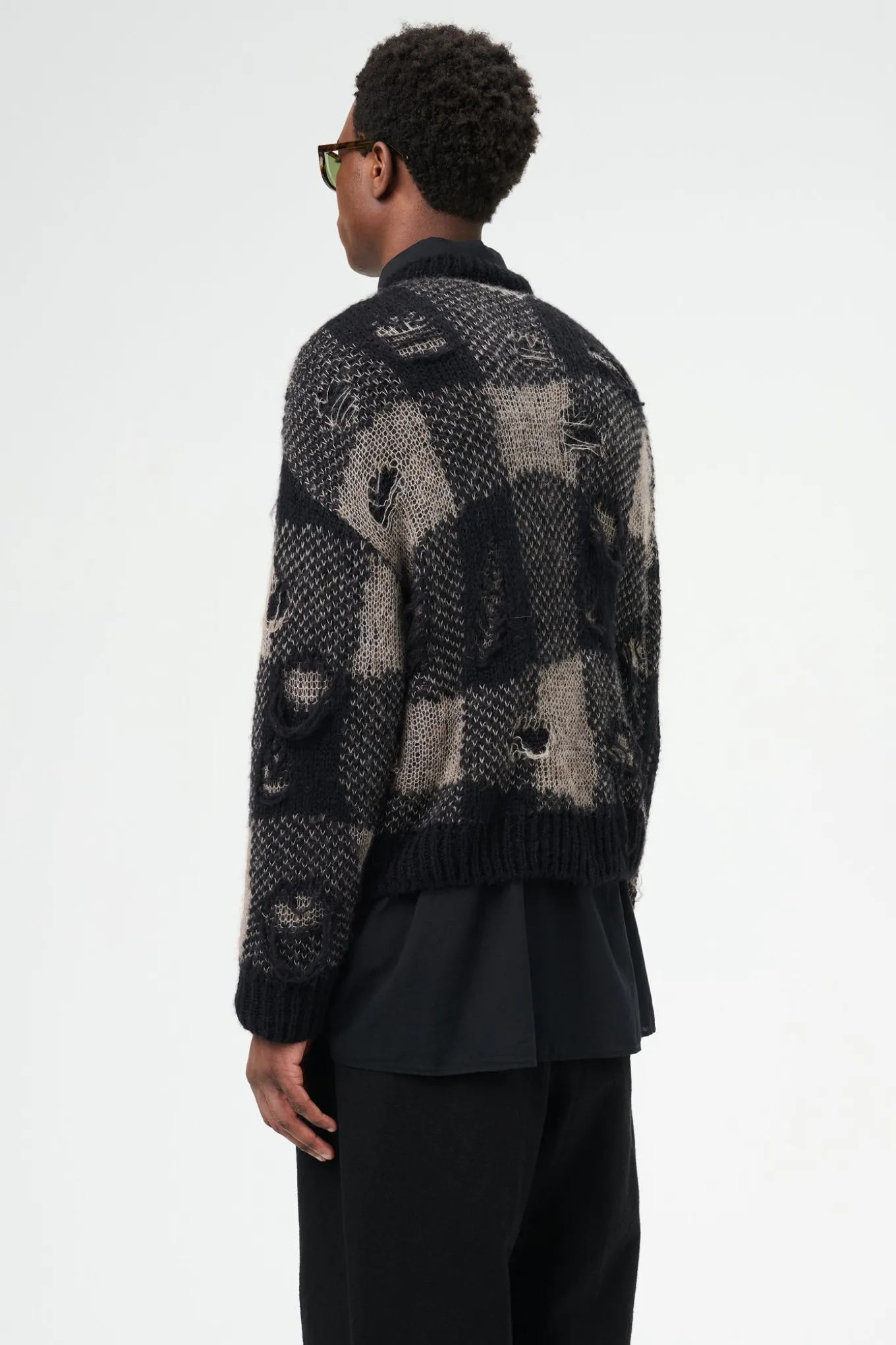 Black Destructive Gingham