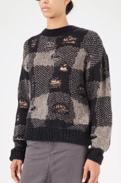 Black Destructive Gingham