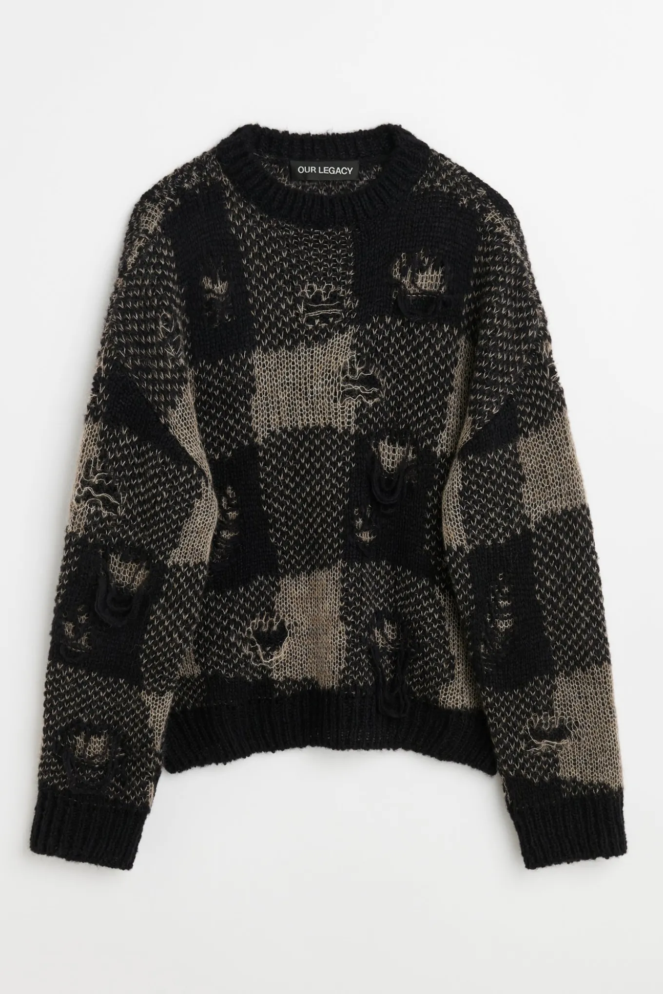 Black Destructive Gingham