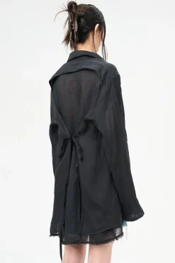 Black Gauze Ramie