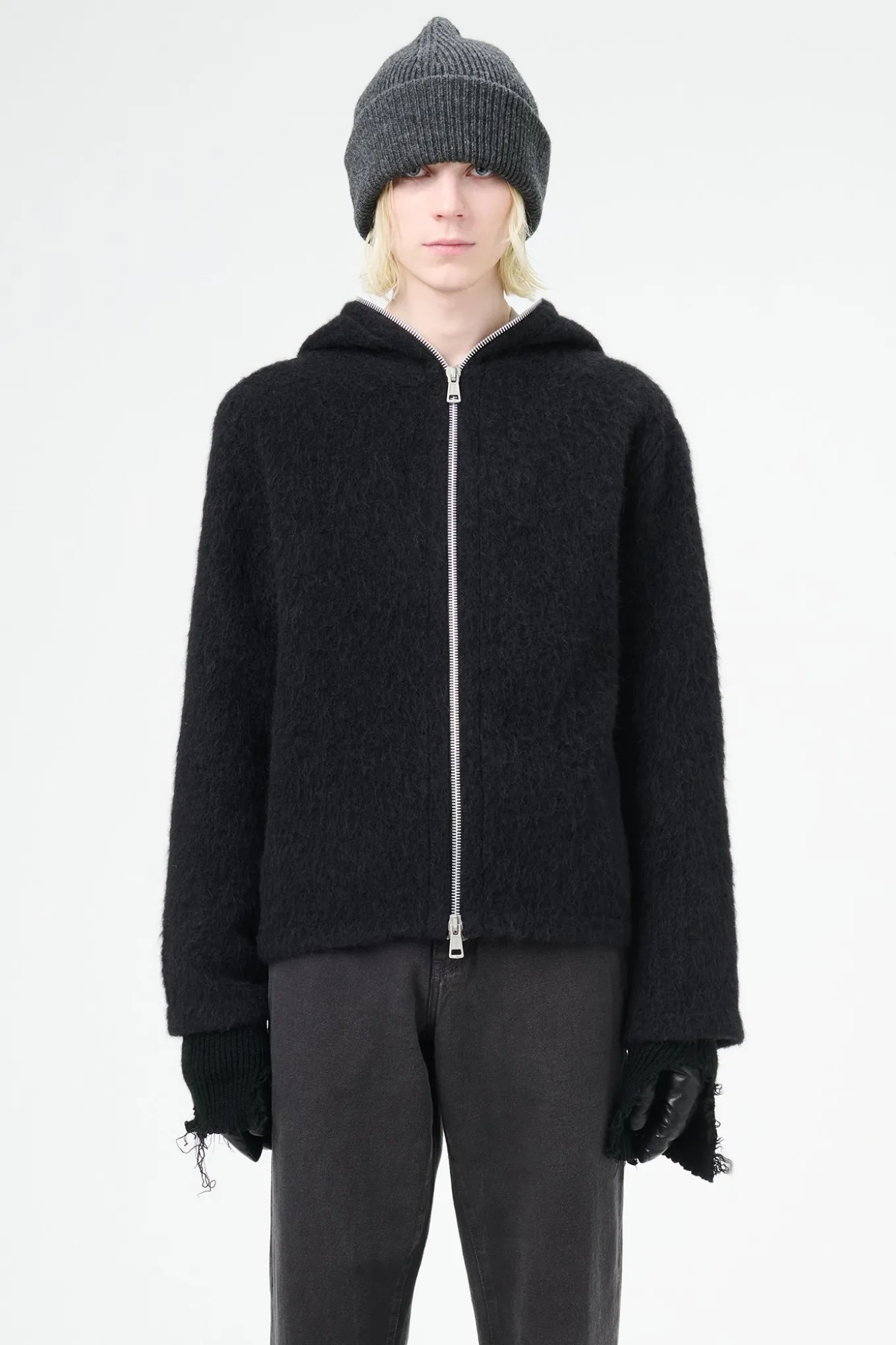 Black Hairy Wool