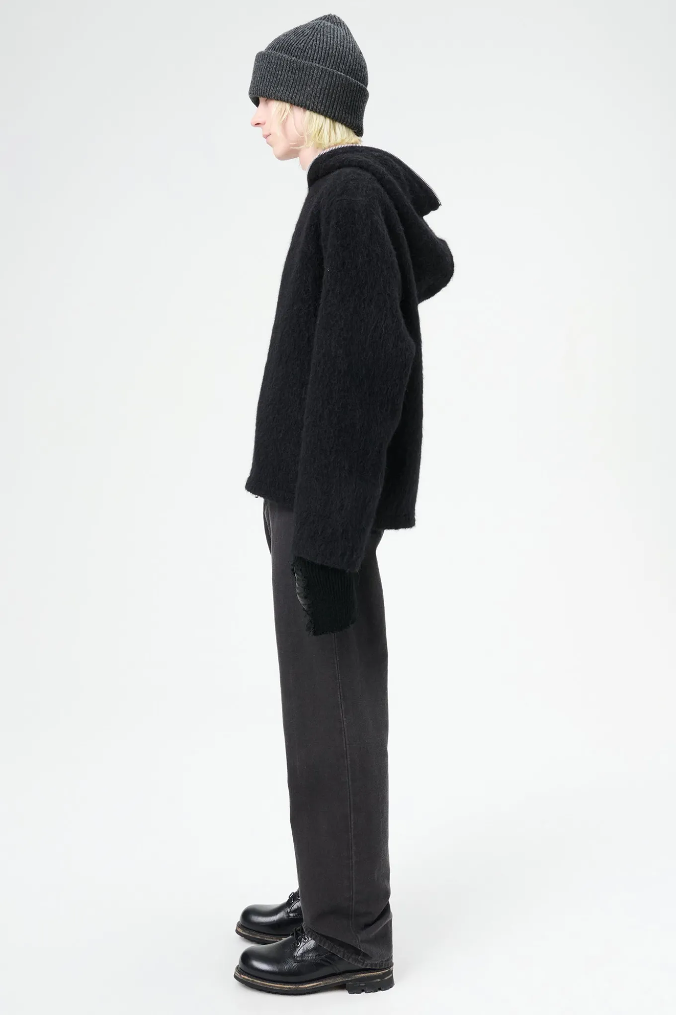 Black Hairy Wool