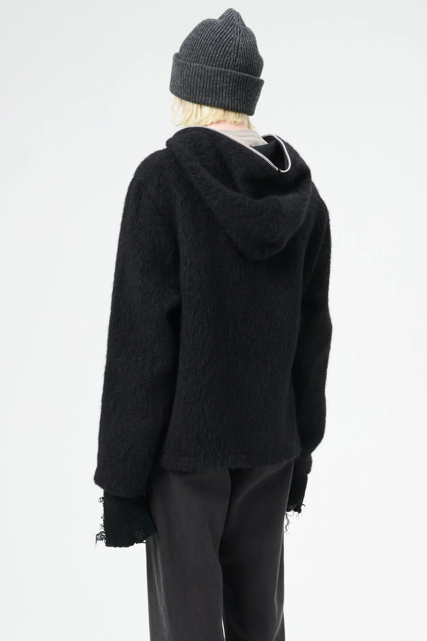 Black Hairy Wool