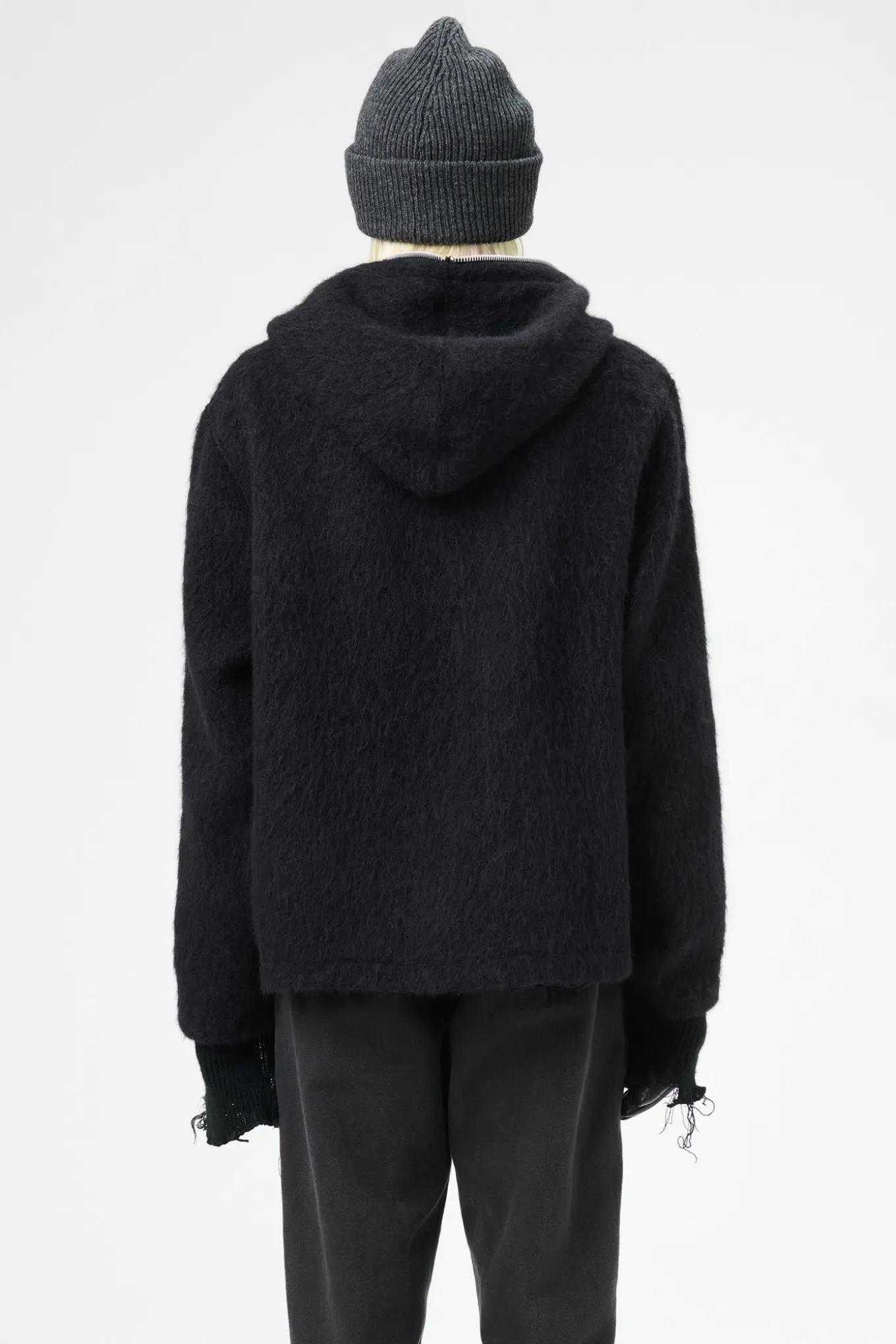 Black Hairy Wool