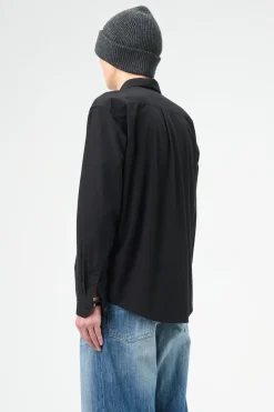 Black Liquid Poplin