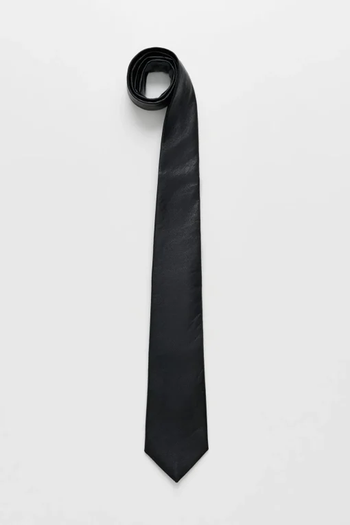 Black Real Fake Leather