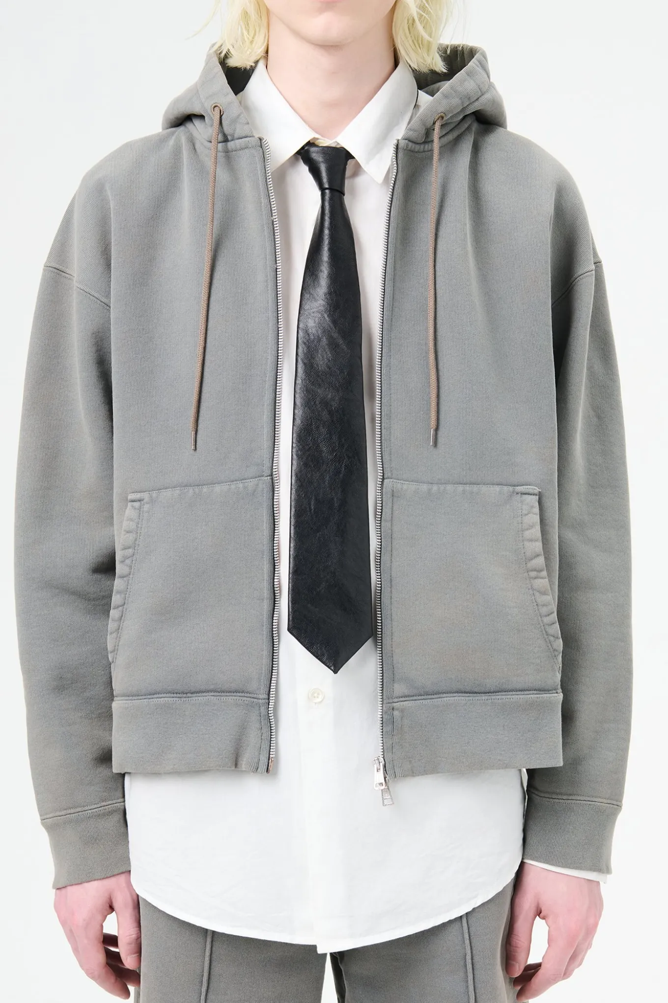 Black Real Fake Leather