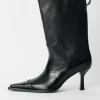 Black Saloon Leather