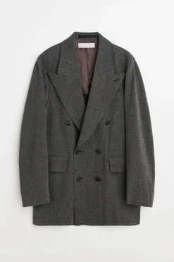 Black TV Static Mouline Wool