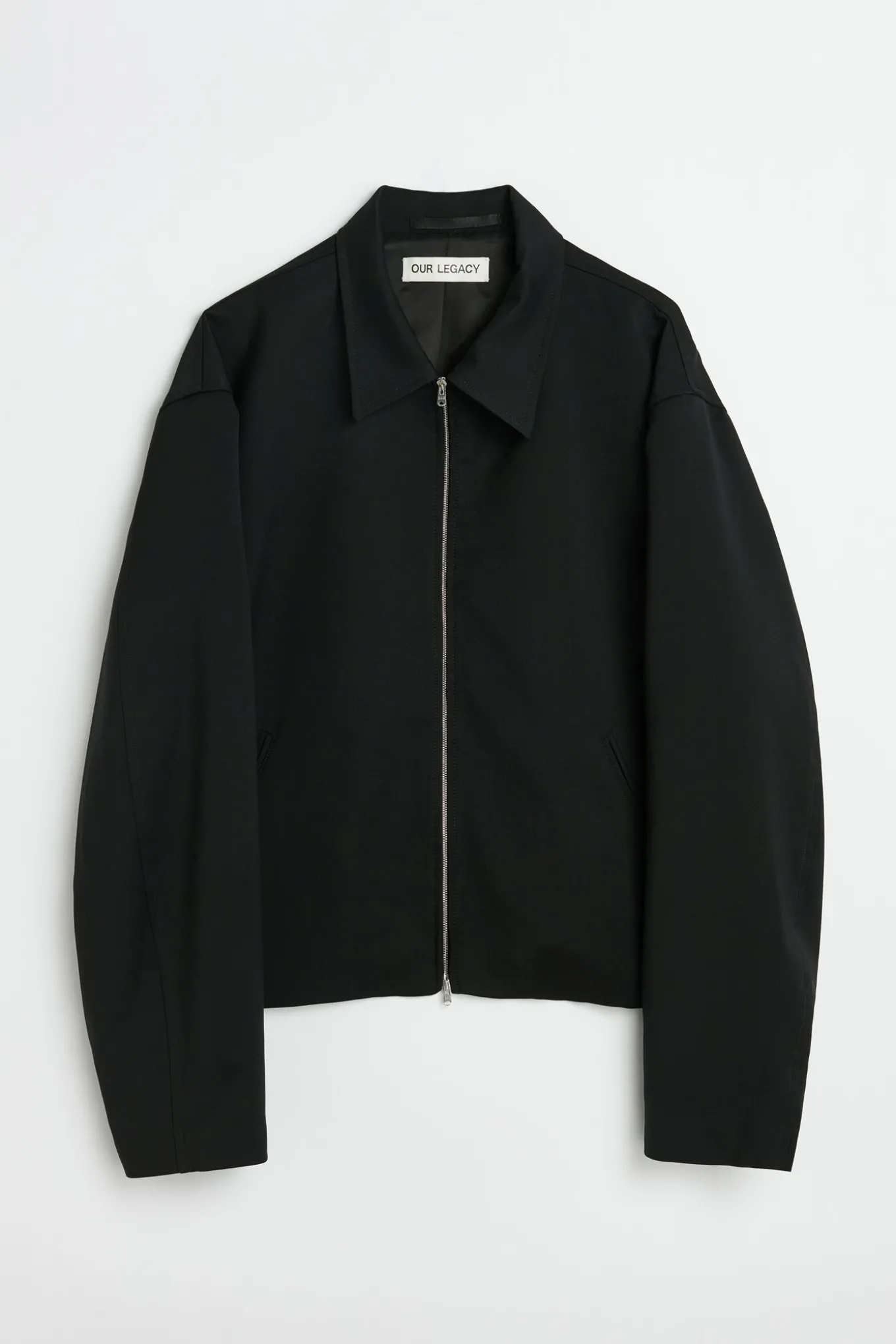 Black Worsted Wool