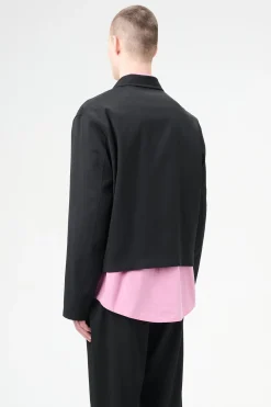 Black Worsted Wool