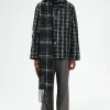 Black/White Helix Flannel