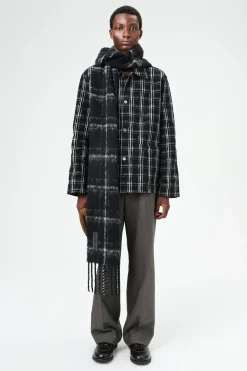 Black/White Helix Flannel