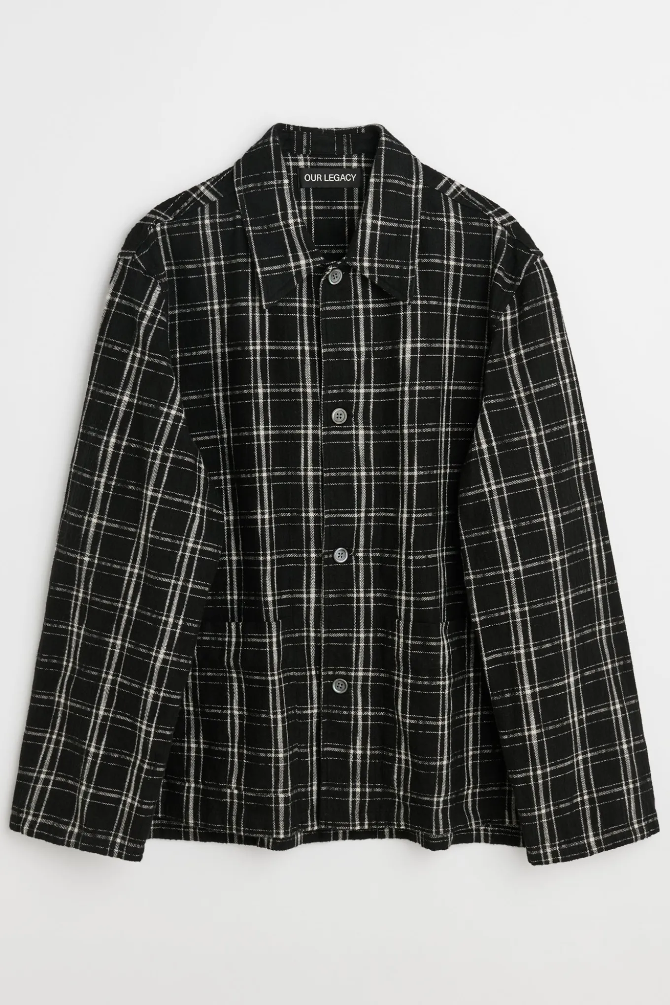 Black/White Helix Flannel