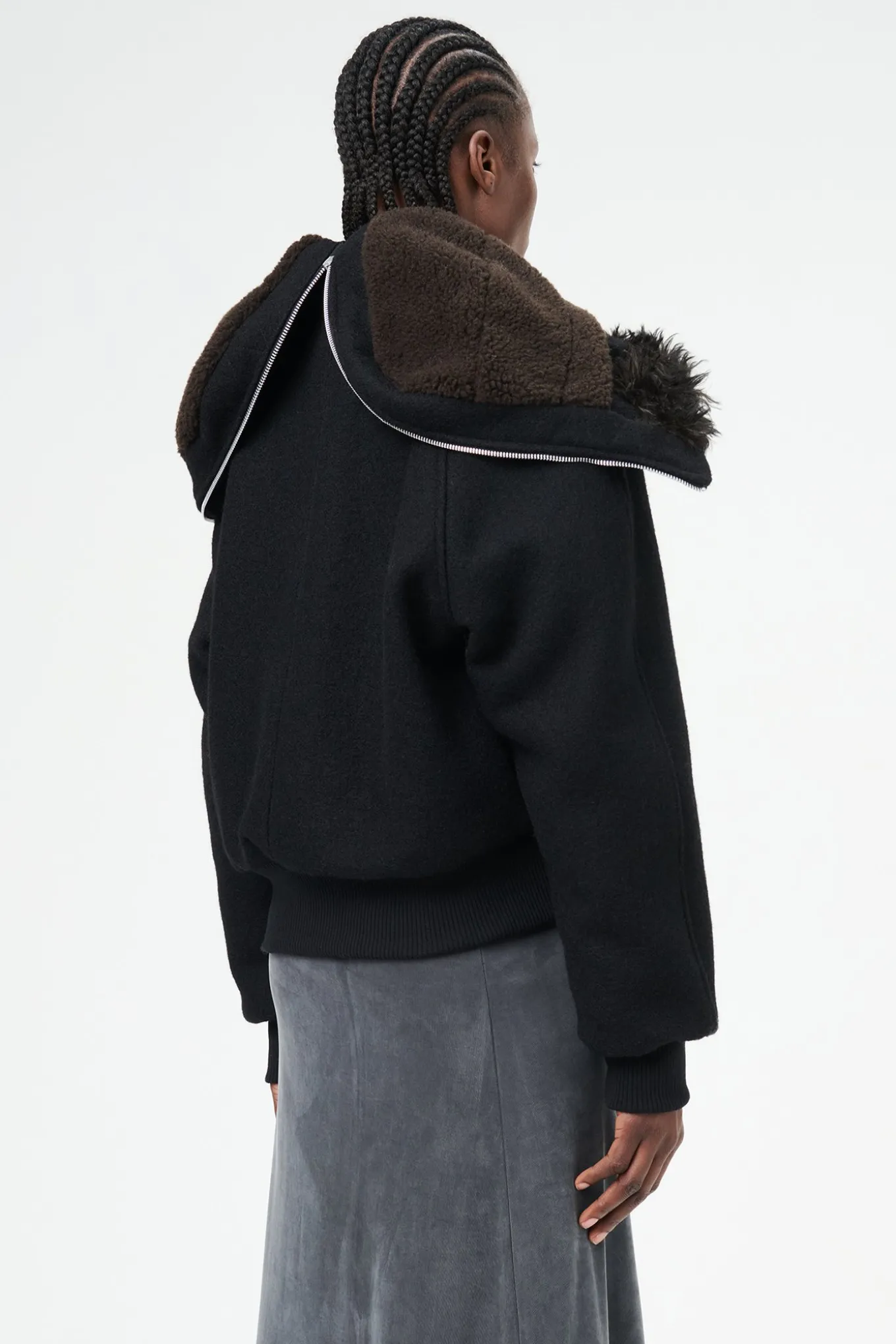 Classic Black Stamped Wool