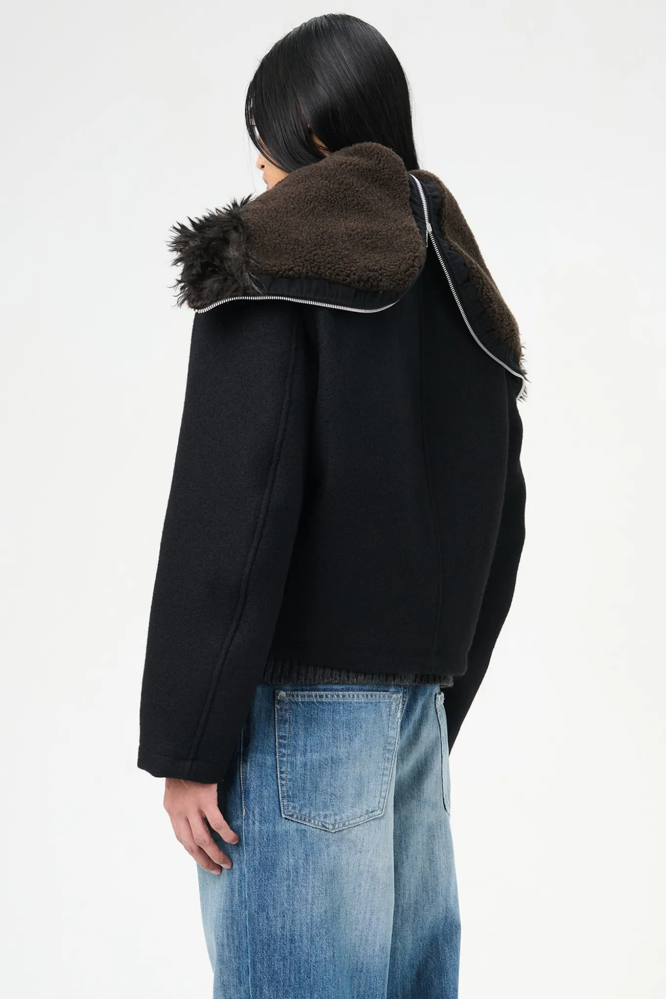 Classic Black Stamped Wool