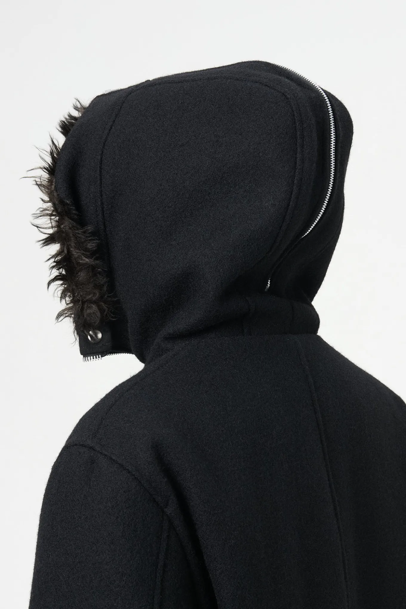 Classic Black Stamped Wool