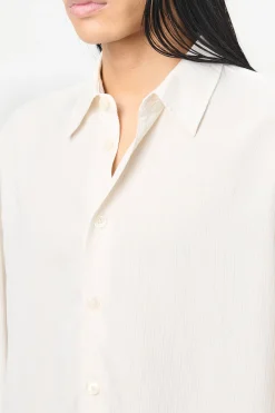 Cream Stripe Ceremony Viscose