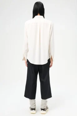 Cream Stripe Ceremony Viscose