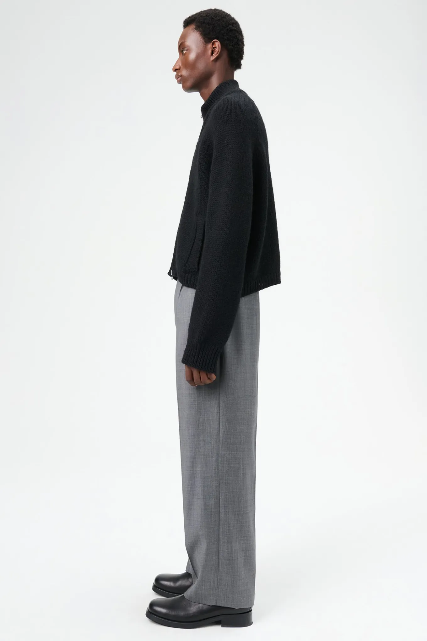 Dark Grey Flow Wool