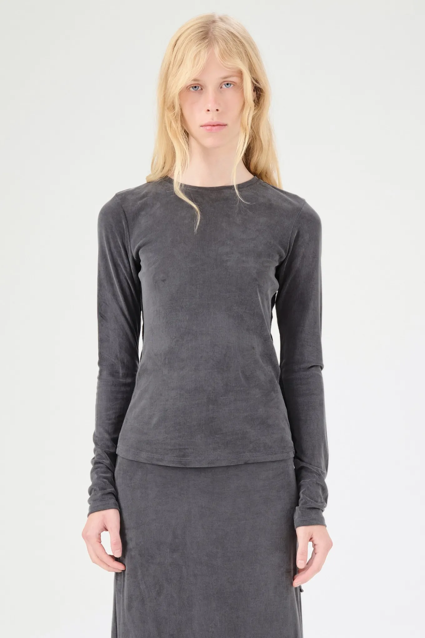 Dark Grey Lace Cupro