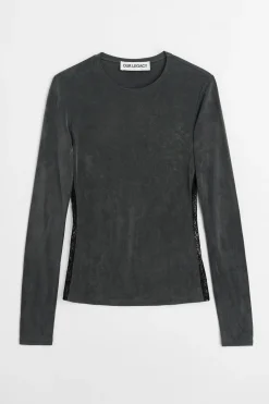 Dark Grey Lace Cupro