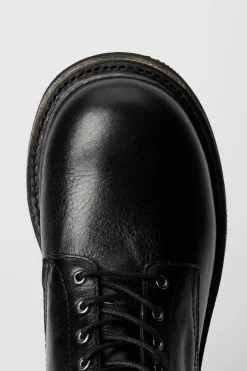Deep Black Leather