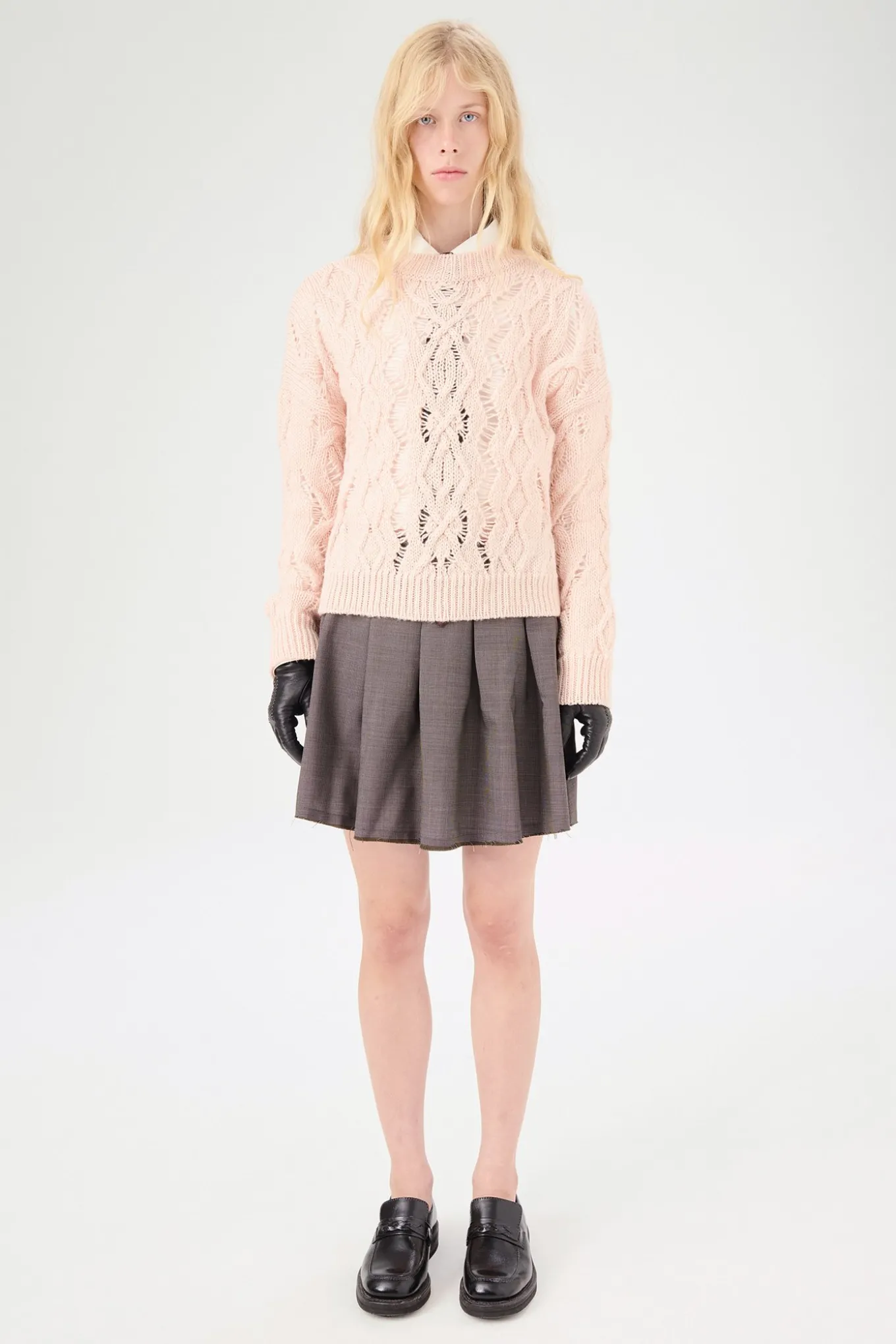 Delicate Pink Fisherman Wool