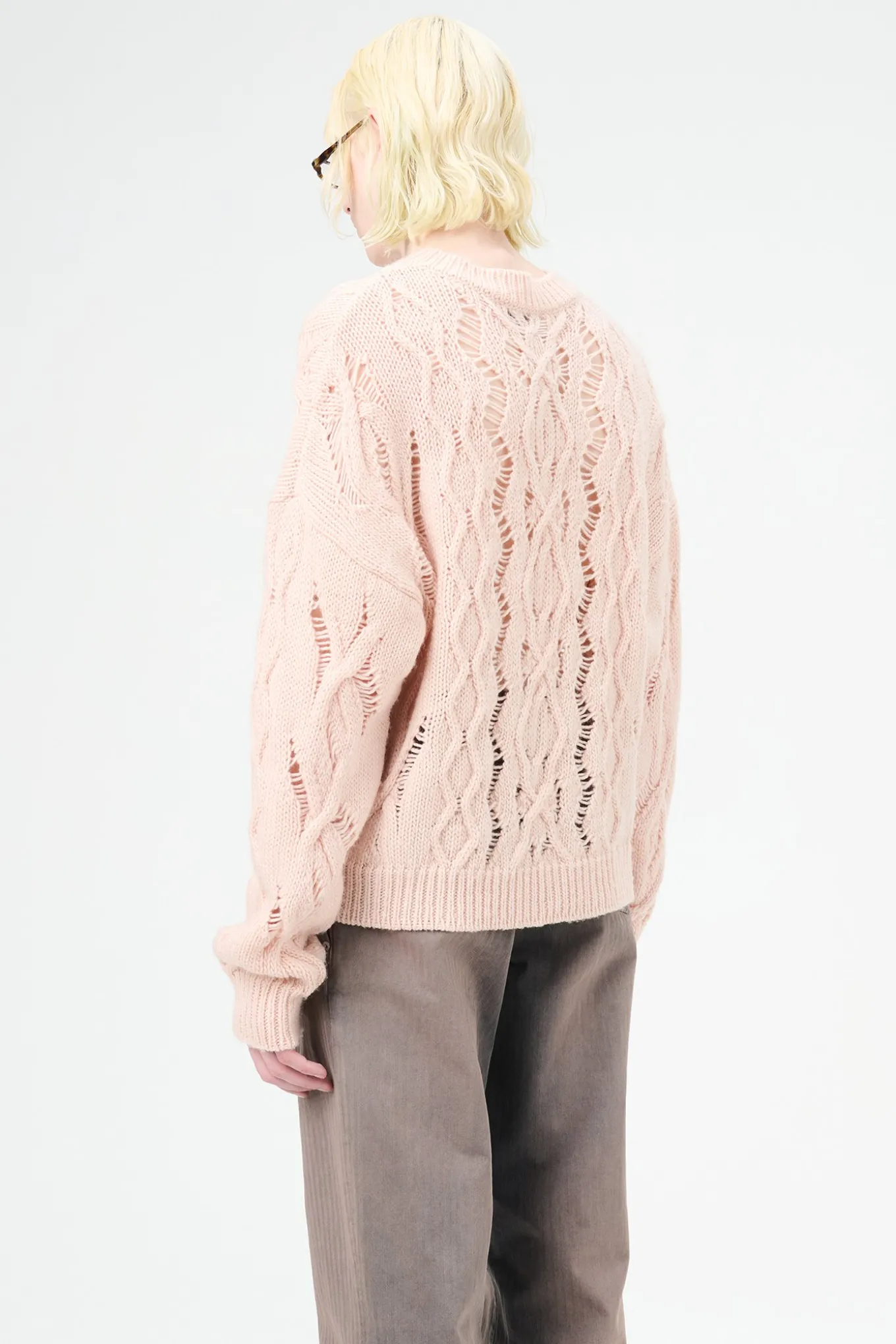 Delicate Pink Fisherman Wool
