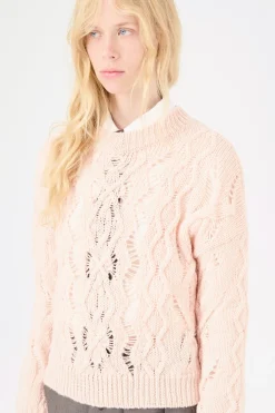 Delicate Pink Fisherman Wool
