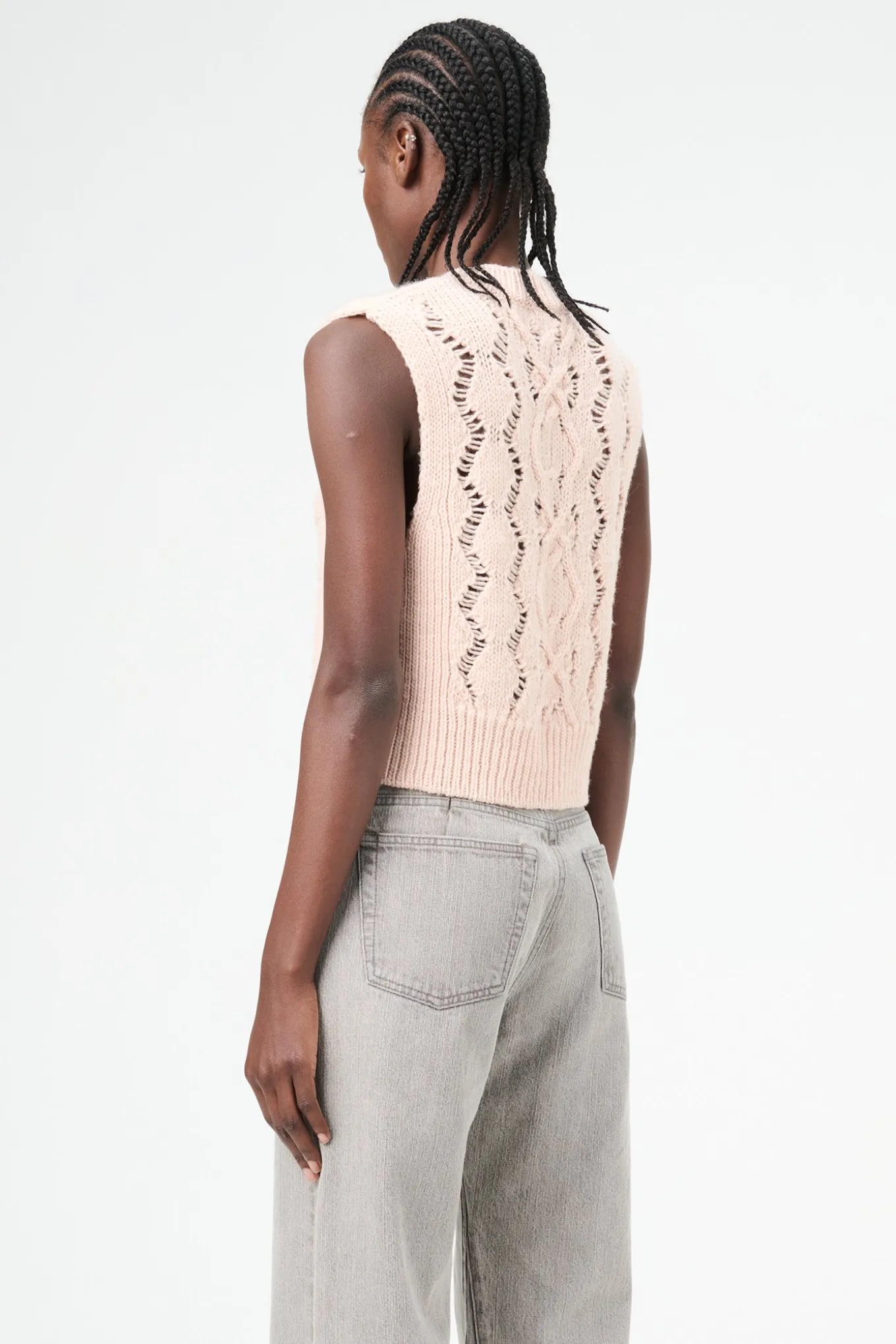 Delicate Pink Fisherman Wool