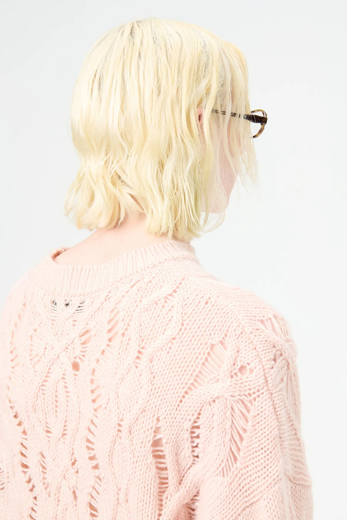 Delicate Pink Fisherman Wool