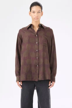Dotted Print Cotton Silk