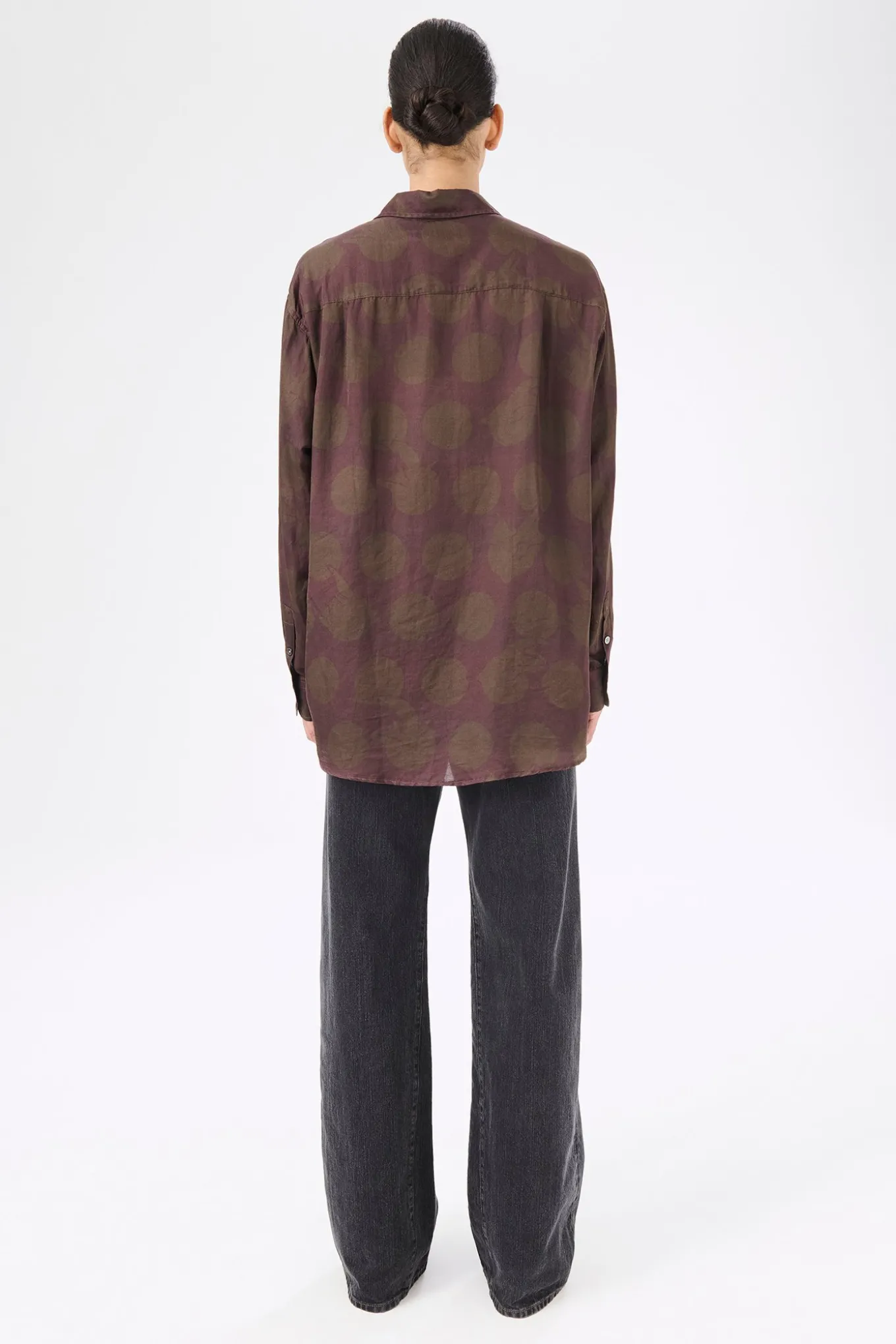 Dotted Print Cotton Silk