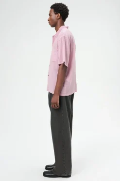 Dusty Lilac Coated Voile