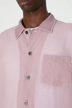 Dusty Lilac Coated Voile