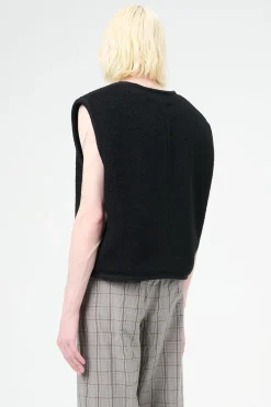 Evening Black Boucle Wool
