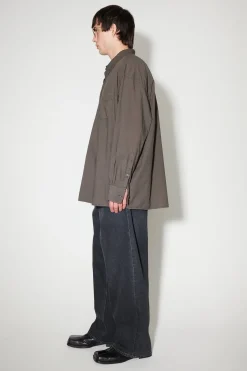 Faded Brown Cotton Voile