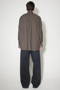 Faded Brown Cotton Voile