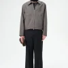 Grey Atom Check Wool