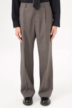 Grey Atom Check Wool